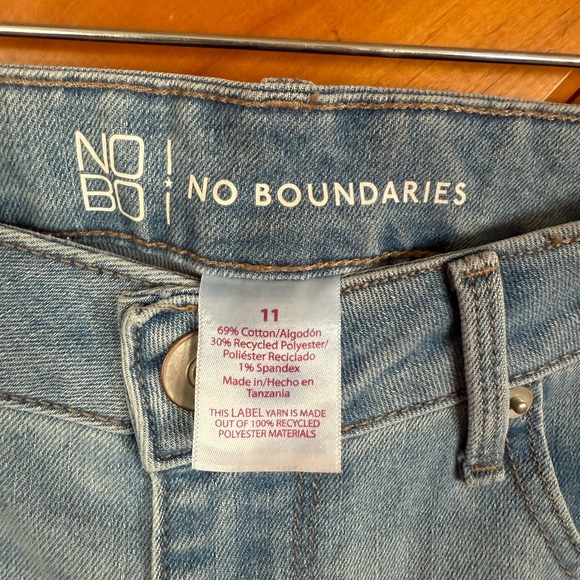 No Boundaries Sky Blue Bootcut Mid Rise Jeans - Picture 4 of 4